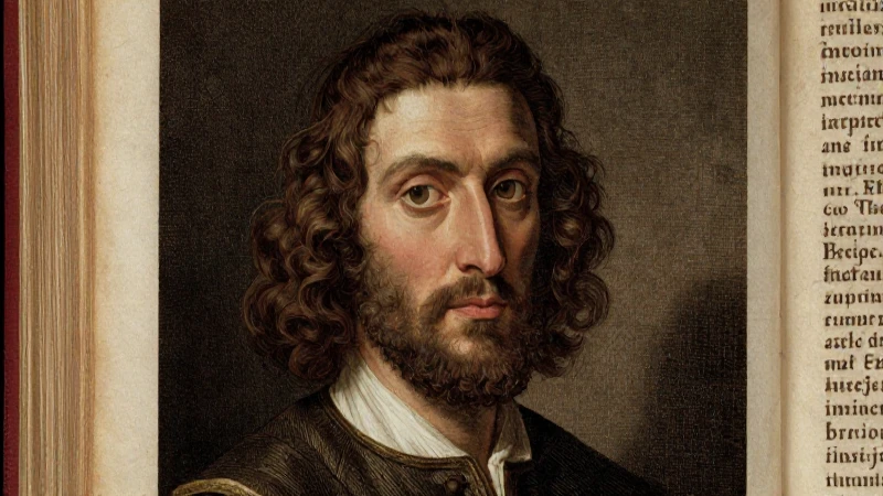 Retrato bombelliano con manuscritos y claroscuro cálido