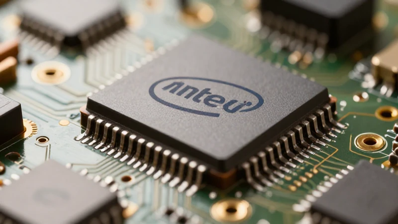 Primer microchip Intel visible en detalle