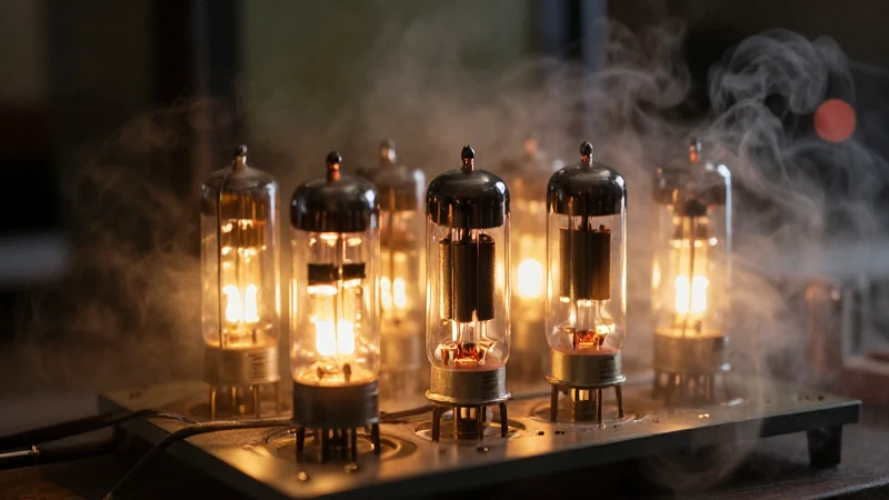 Circuitos antiguos brillan con neblina cálida
