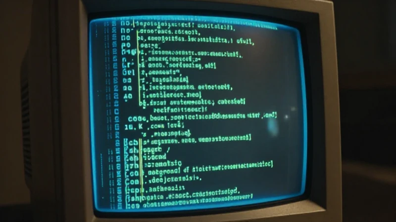 Historia de PHP: Línea de Tiempo del Desarrollo de PHP 7 Pantalla antigua con código iluminado cinematográfico