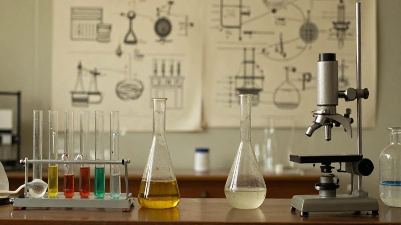 Historia del ARN: Línea de Tiempo del ADN y Su Evolución 3 Laboratorio antiguo iluminado con luz dorada