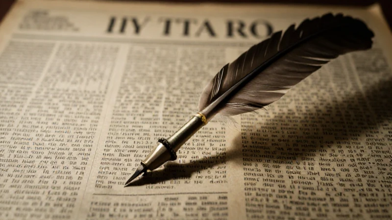 Historia del periódico en México: Línea del tiempo esencial 5 Viejo periódico, pluma y luz dramática
