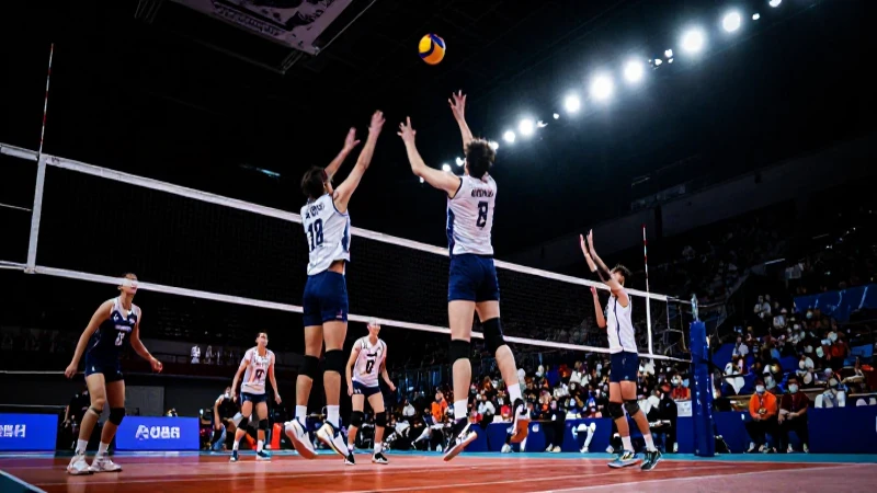 Historia del voleibol: Mapa conceptual desde 1913 hasta hoy 9 Jugadores saltan bajo luces dramáticas