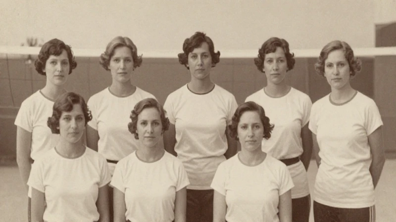 Historia del voleibol: Mapa conceptual desde 1913 hasta hoy 3 Foto antigua de voleibol, tonos sepia