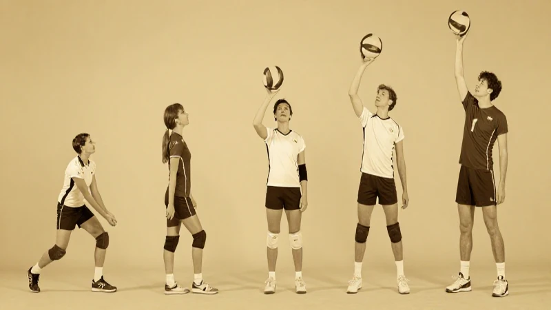 Historia del voleibol: Mapa conceptual desde 1913 hasta hoy 11 Jugadores de voleibol antiguos en tonos sépia