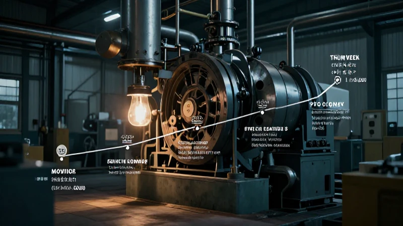Maquinaria industrial, historia iluminada cinemáticamente