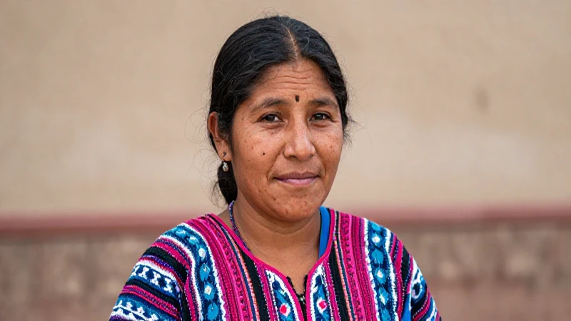 Mujer mixteca con huipil tradicional