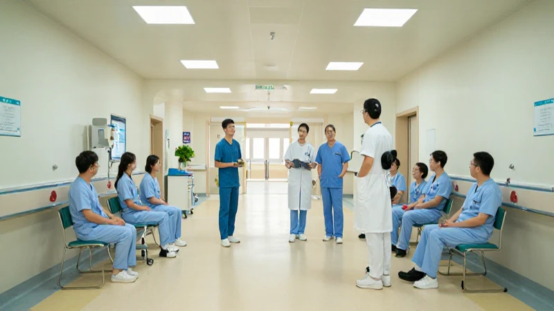 Cuál es la estructura organizativa del Hospital San Juan 7 Interior hospitalario iluminado con debate médico