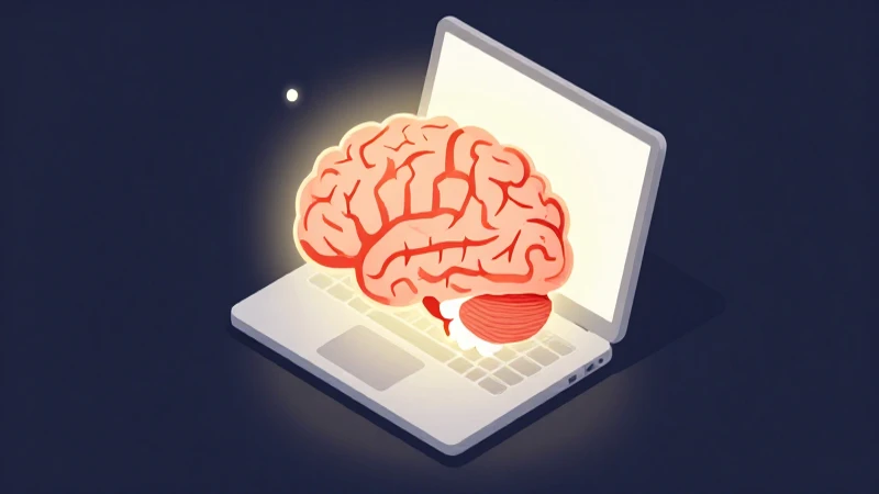 Mapa cerebral iluminado en vista isométrica