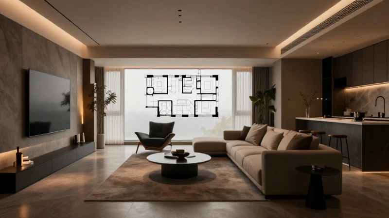 Esquema de Iluminación: Todo lo que Necesitas Saber 3 Salón moderno con iluminación cálida y amplia vista