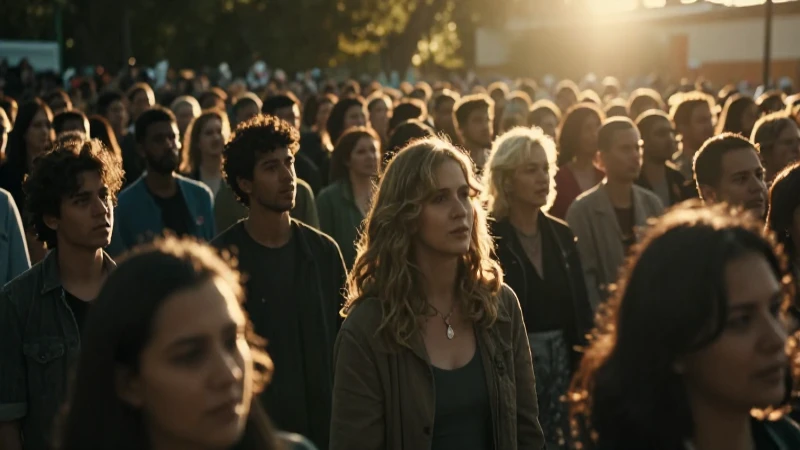 Cuáles son los precursores de un movimiento transformador 6 Multitud vibrante bajo luz cinematográfica creció
