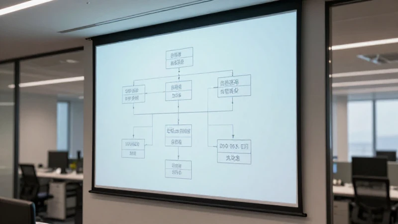 Cuál es la importancia del organigrama en una organización 3 Interior moderno, diagrama proyectado, luz suave
