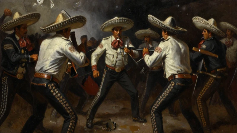 Independencia de México: Línea de Tiempo de la Segunda Etapa 9 Batalla dramática, soldados mexicanos, óleo claro