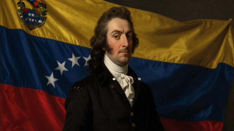 Cuáles son los hechos clave de la Independencia de Venezuela 8 Retrato de Bolívar bajo luz dramática