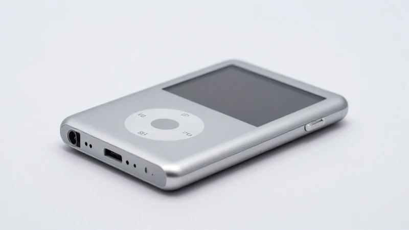 Foto profesional del iPod Nano de aluminio