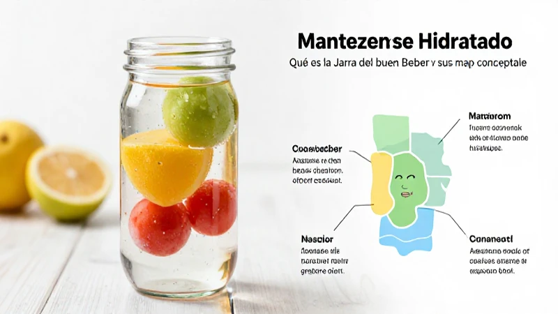 Qué es la Jarra del Buen Beber y sus mapas conceptuales 8 Jarra con fruta promueve hidratación saludable