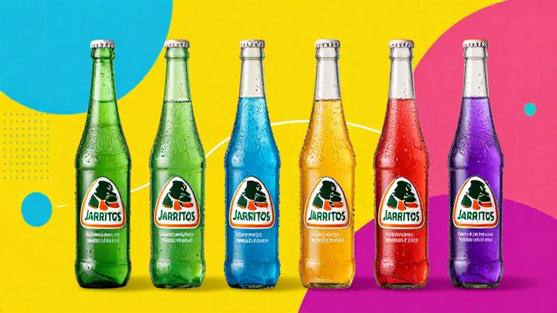 Jarritos estilizados resaltan con arte pop vibrante