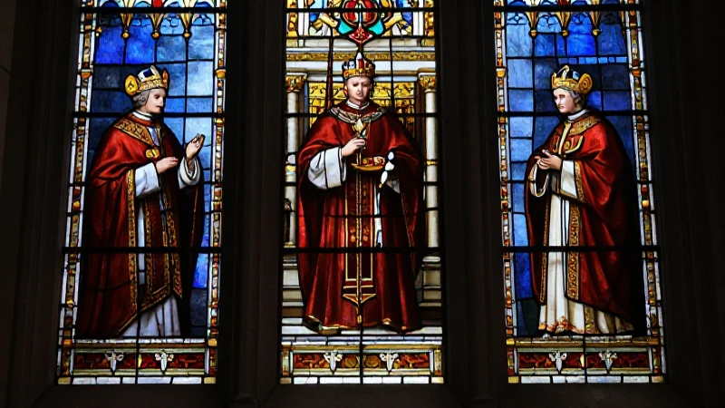 Arte sacro grandioso con contrastes fuertes