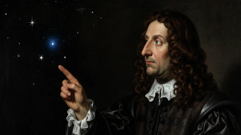 Kepler observaba estrellas en pintura barroca