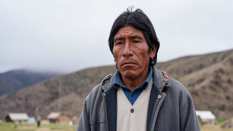 José María Arguedas: Línea de Tiempo de su Vida y Obra 6 Hombre indígena melancólico ante paisaje andino