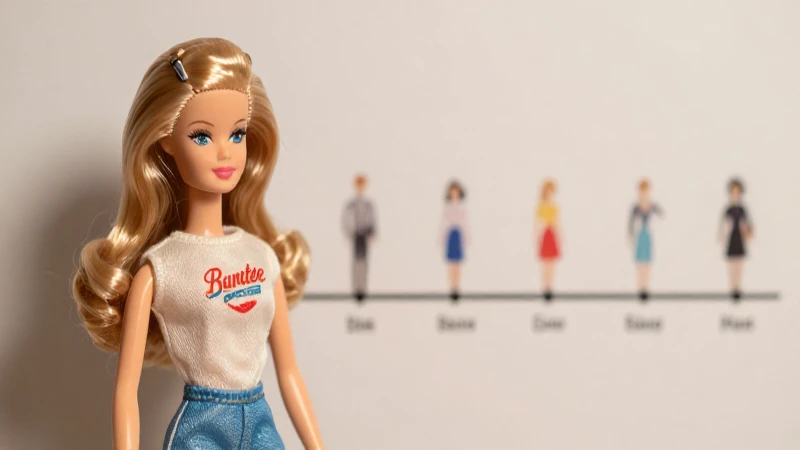 Barbie vintage evocadora con luz suave