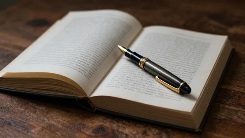 Libro abierto sobre mesa, estilo antiguo