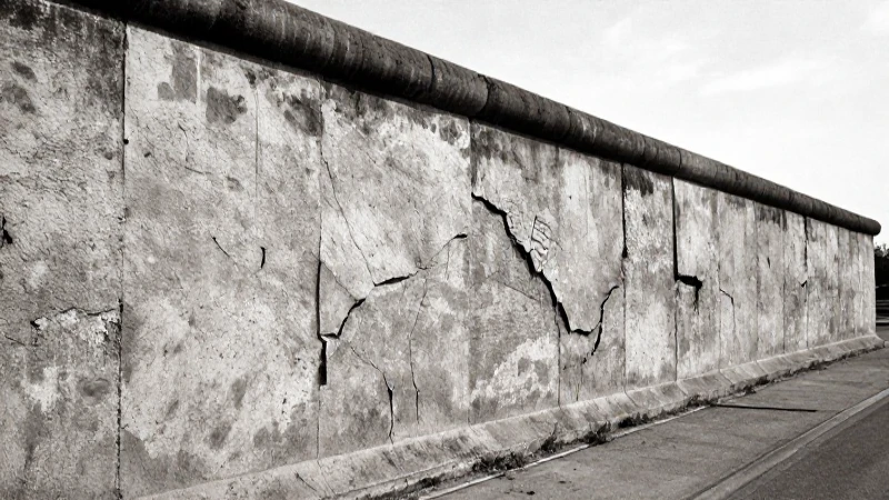 La caída del bloque socialista: Línea del tiempo histórica 3 Muro de Berlín derrumbándose en fotografía histórica