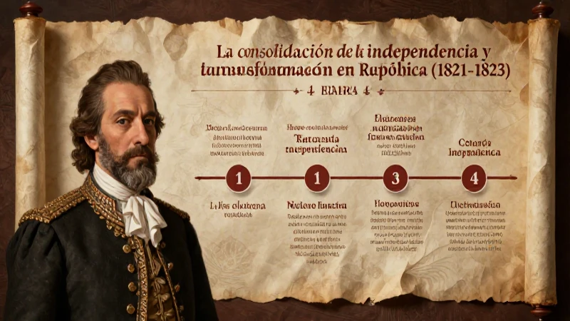 México logró su independencia entre 1821 y 1823