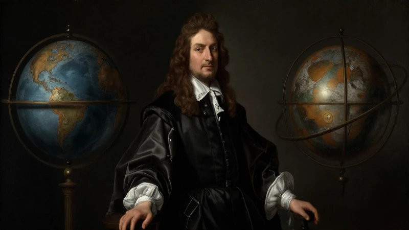 Cuál es la evolución de la física desde la antigüedad 5 Retrato barroco de Newton con luz dramática