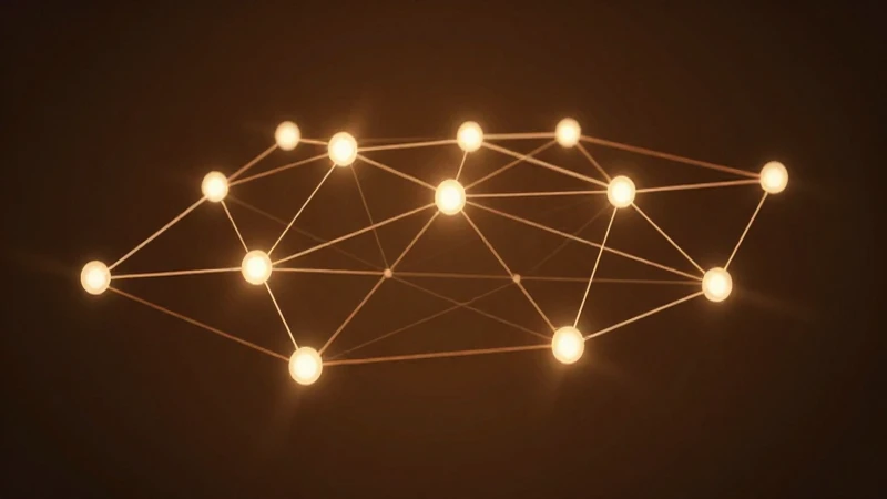 Cuáles son las etapas clave de la evolución del marketing 6 Ilustración digital con nodos conectados e iluminación cálida