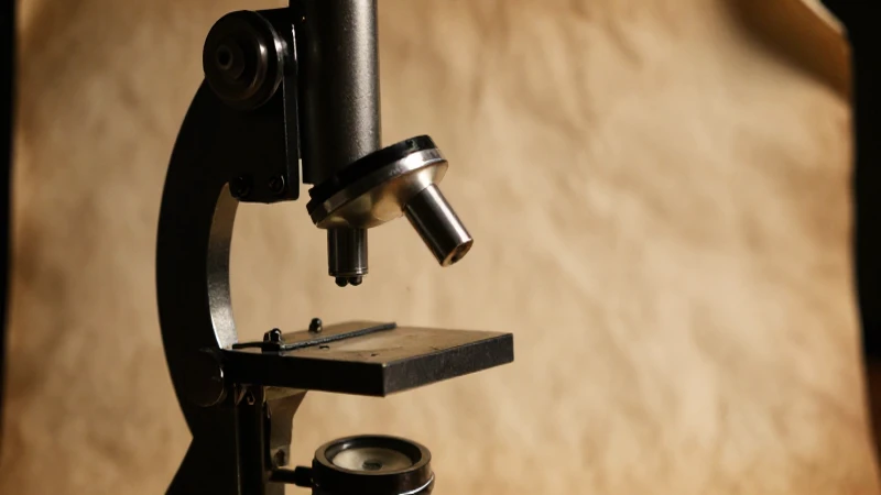 La evolución del microscopio: línea del tiempo interesante 9 Microscopio antiguo resalta en iluminación dramática