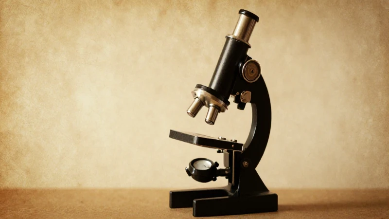 La evolución del microscopio: línea del tiempo interesante 7 Microscopio antiguo con cálida iluminación cinematográfica