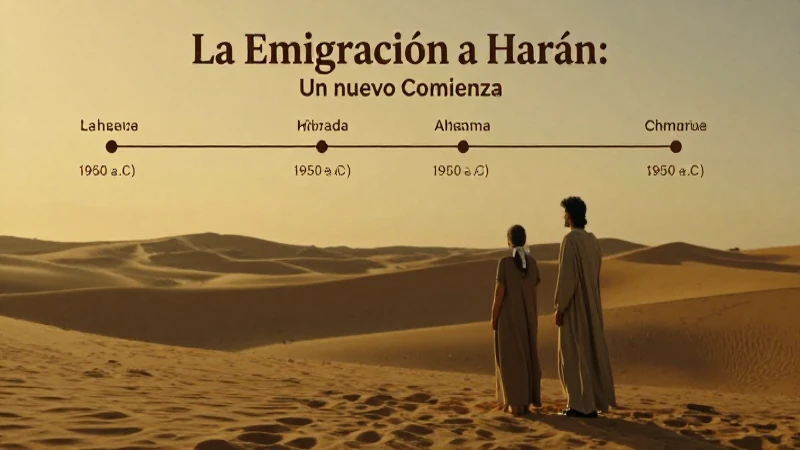 La historia de Abraham: línea de tiempo de su vida y legado 4 Abraham, Sara emprenden un viaje al desierto