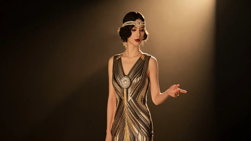 Vestido elegante de los años veinte