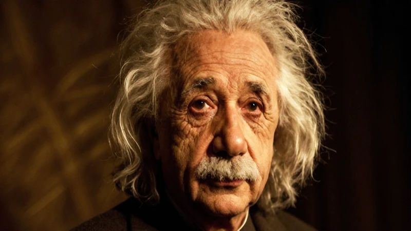 Cuál ha sido la evolución y la línea de tiempo de la luz 7 Retrato de Einstein con rayos de luz dorados