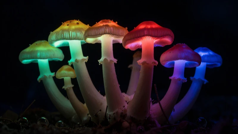 Qué es la nutrición heterótrofa y sus tipos explicados 7 Setas bioluminiscentes resaltadas con macrofotografía