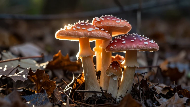Qué es la nutrición heterótrofa y sus tipos explicados 6 Hongos coloridos bajo luz dramática destacada
