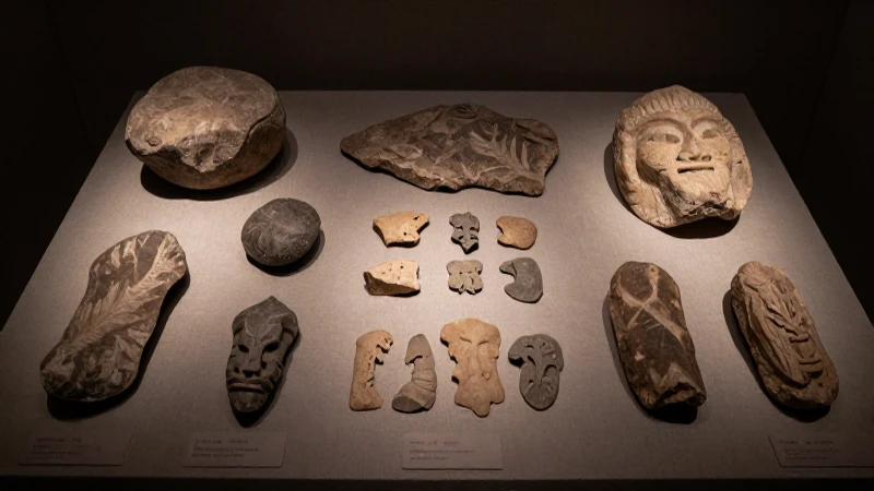 Las Primeras Herramientas: Línea de Tiempo de la Antigüedad 9 Arte rupestre antigua en exhibición sombría