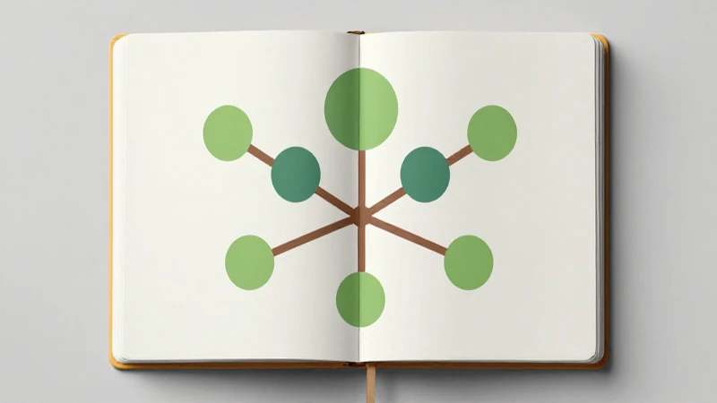 Diagrama lingüístico claro bajo luz suave
