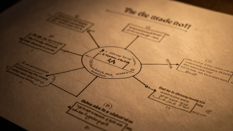 Diagrama visual cálido e interconectado