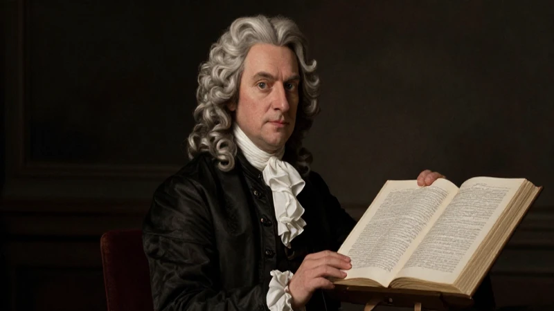 Retrato dramático de Euler con libro a la luz