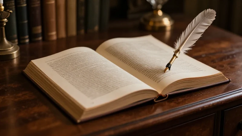 Libro antiguo sobre escritorio con luz cálida