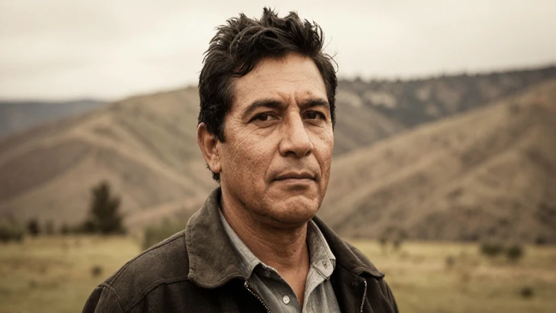 Retrato de Valdelomar con paisaje sepia suave