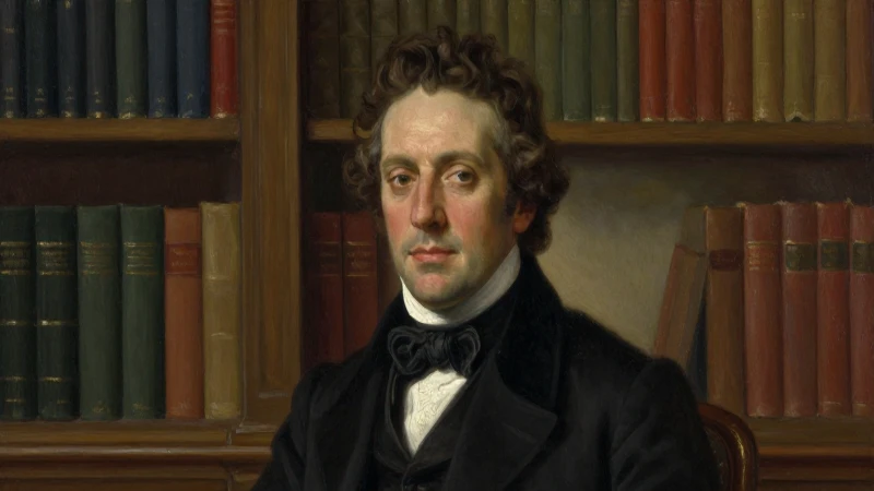 Cuáles son la vida y obras más destacadas de Andrés Bello 11 Retrato de Bello con estantería iluminado suavemente