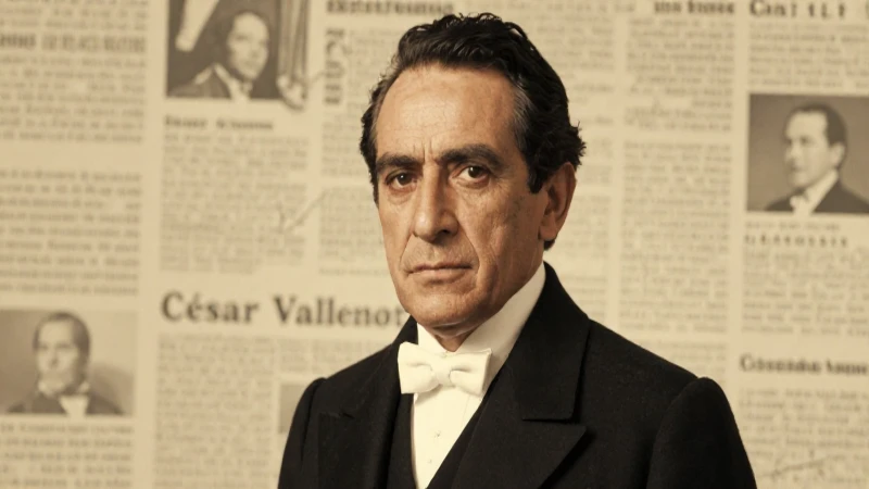 Línea de Tiempo de César Vallejo: Hitos y Obras Clave 7 Retrato antiguo de Cesare Vallejo, luz dorada