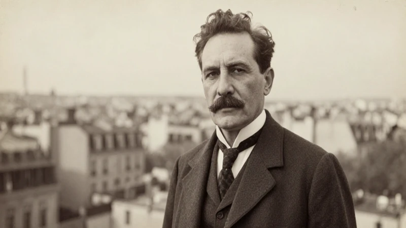 Línea de Tiempo de César Vallejo: Hitos y Obras Clave 4 Retrato de Vallejo, París, luz suave, antiguo