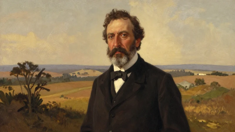 Cuál es la línea de tiempo de Horacio Quiroga y sus obras 5 Retrato de Quiroga con paisaje paraguayo dorado