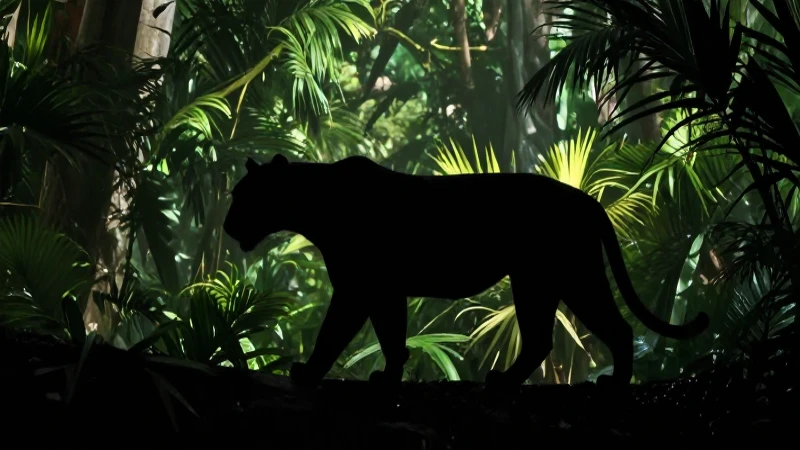 Cuál es la línea de tiempo de Horacio Quiroga y sus obras 7 Silueta de jaguar en selva dramática
