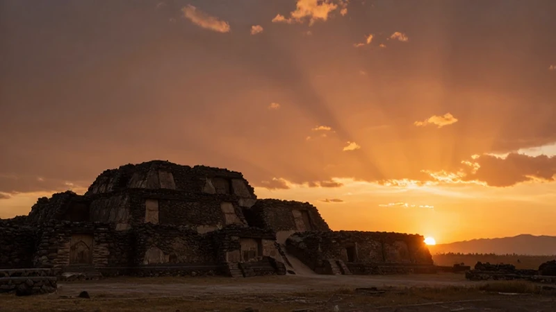 Línea de tiempo de la conquista del Perú 8 Ruinas incas bajo sol crepuscular dramático