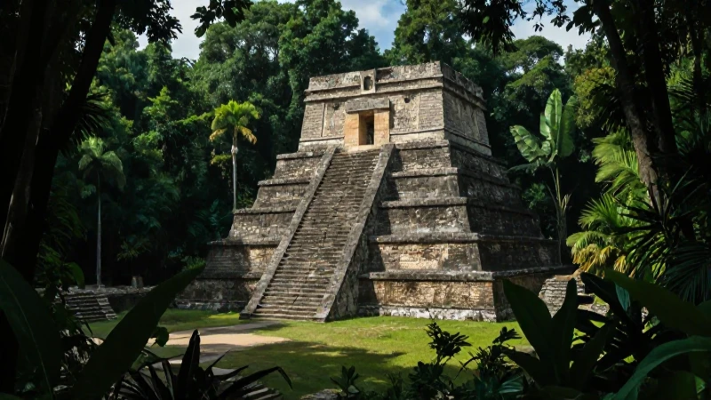 Descarga la Línea de Tiempo de la Historia de México Aquí 3 Ruinas aztecas envueltas en selva exuberante